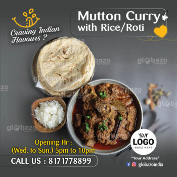 Mutto Curry With Rice Roti Combo-mc-79
