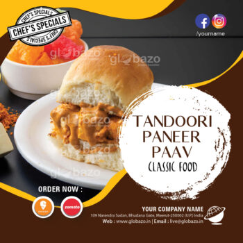 Tandoori Paneer Pav-Snacks-154