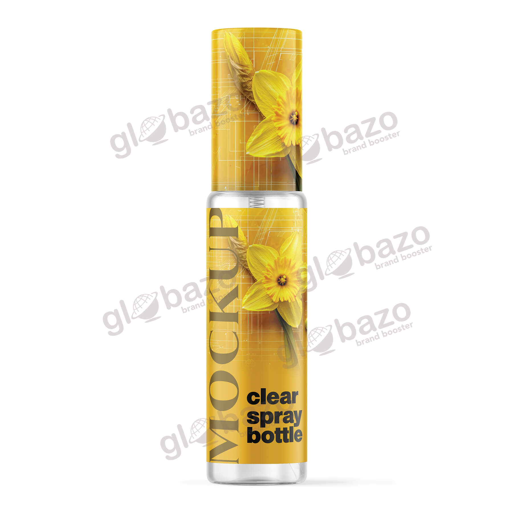 Clear Spray Bottle Mockup (pkg-126)