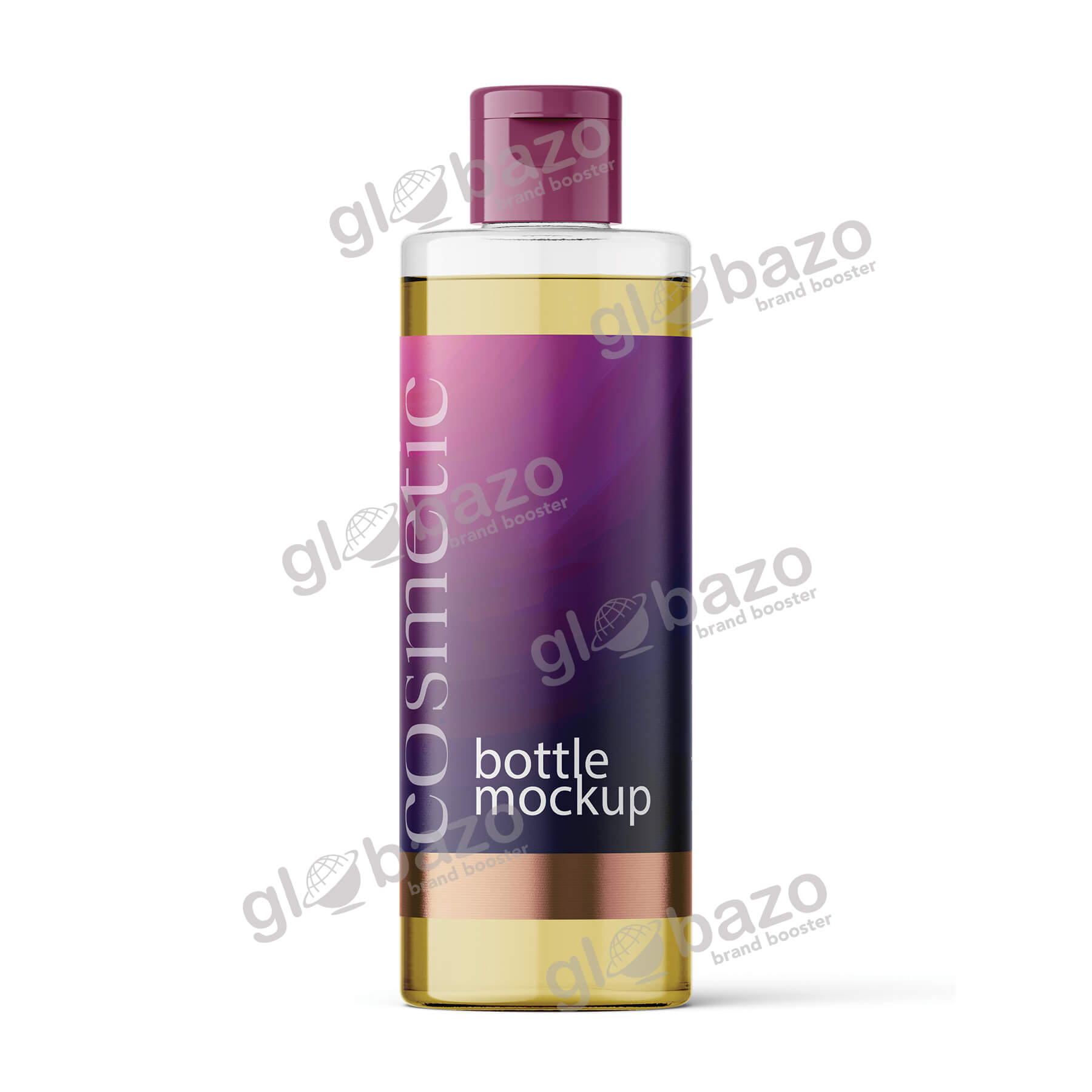 PET Bottle 100ml Transparent Mockup (pkg-316)
