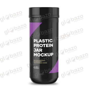 Plastic Protein Jar Mockup (pkg-473)
