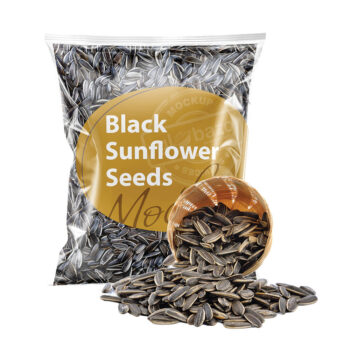 Black Sunflower Seeds Mockup (pkg-726)