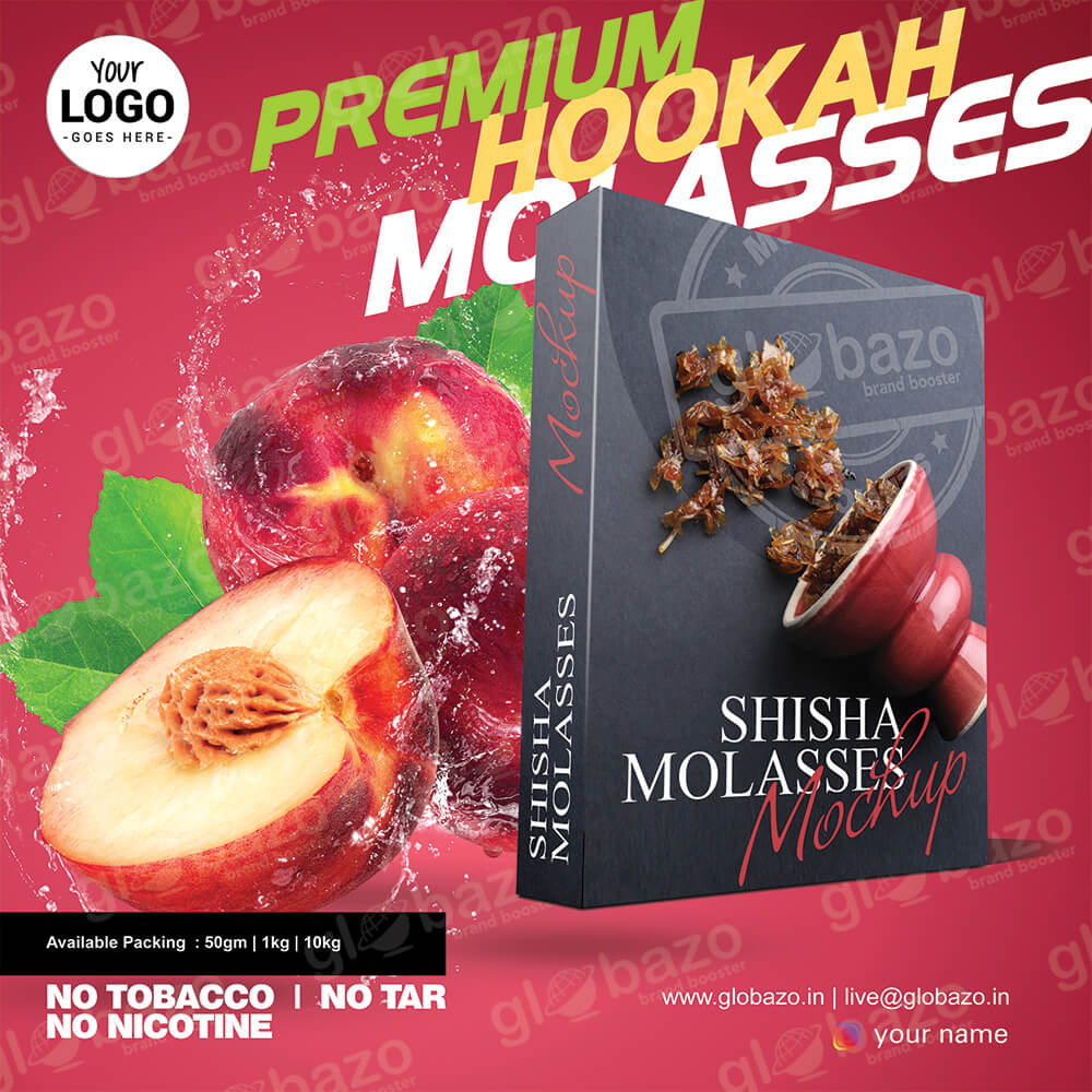 Peach Fruit Flavour Mockup (sm-54)