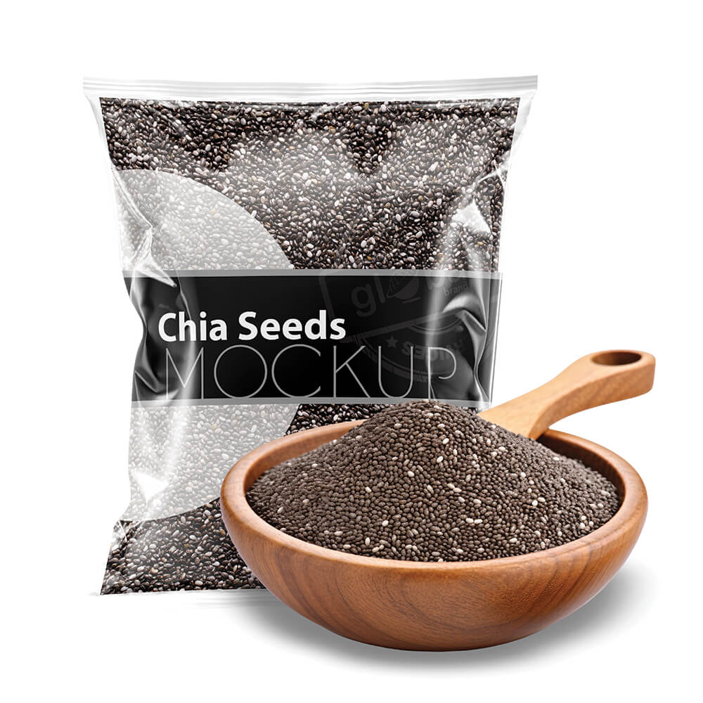 Chia Seeds Pouch Mockup (pkg-780)
