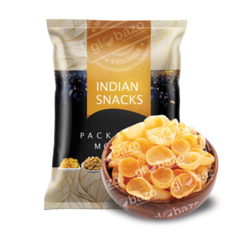 Puffed Cheese Snacks Pouch Mockup (pkg-790)