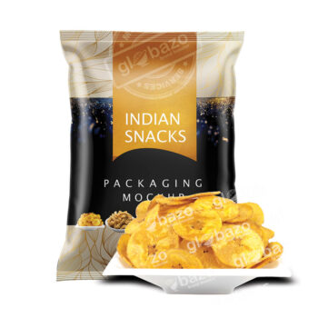 Banana Chips Pouch Mockup (pkg-806)
