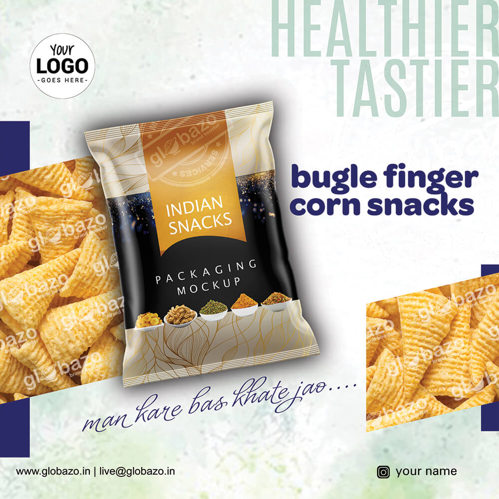 Bugle Finger Corn Snacks Creative Mockup (snm-09)