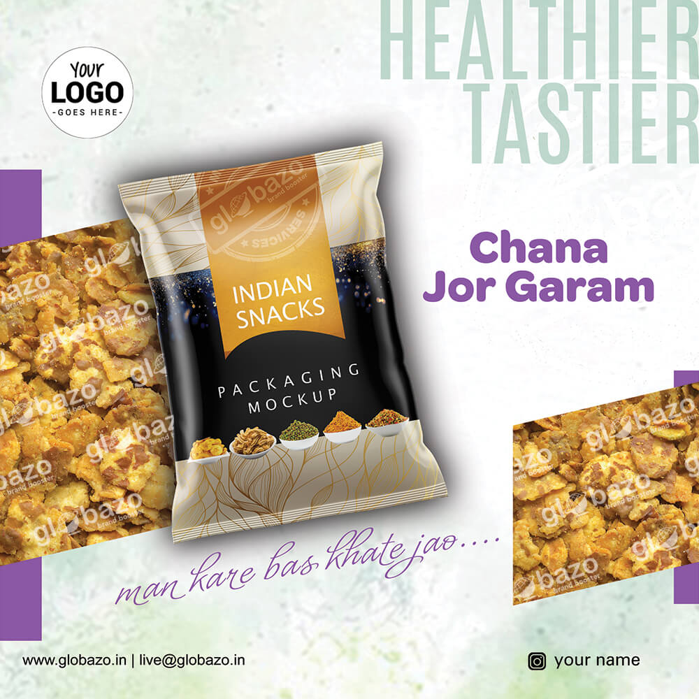 Chana Jor Garam Snacks Creative Mockup (snm-10)