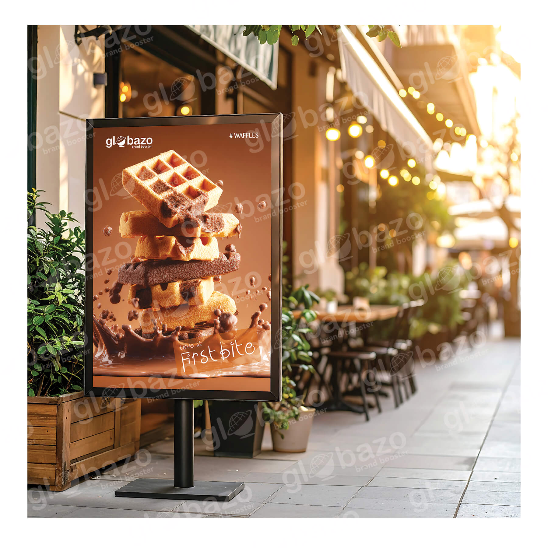 Chocolate Waffles Dessert Flex-Design (4x3Feet)-25 - Image 2