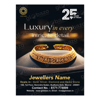 Carved Gold Jewellery Flex Design (3x4feet)-32