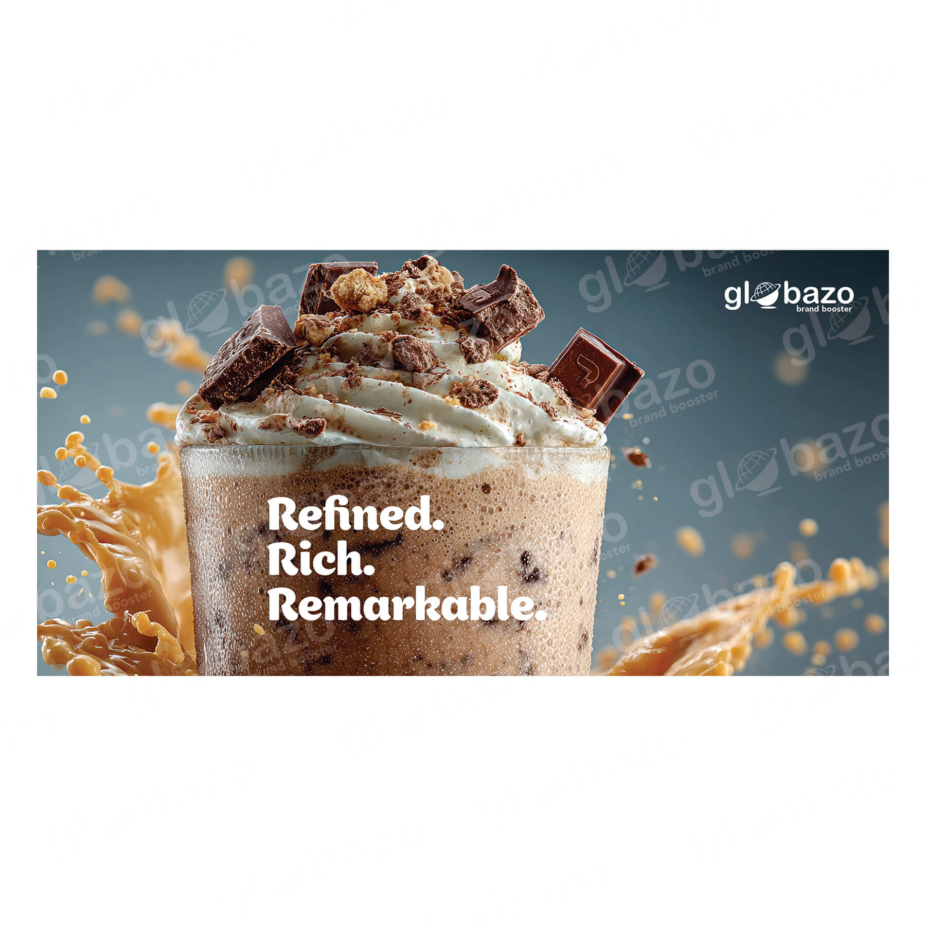 Luxurious Chocolate Shake Flex Design (4x8 feet)-19