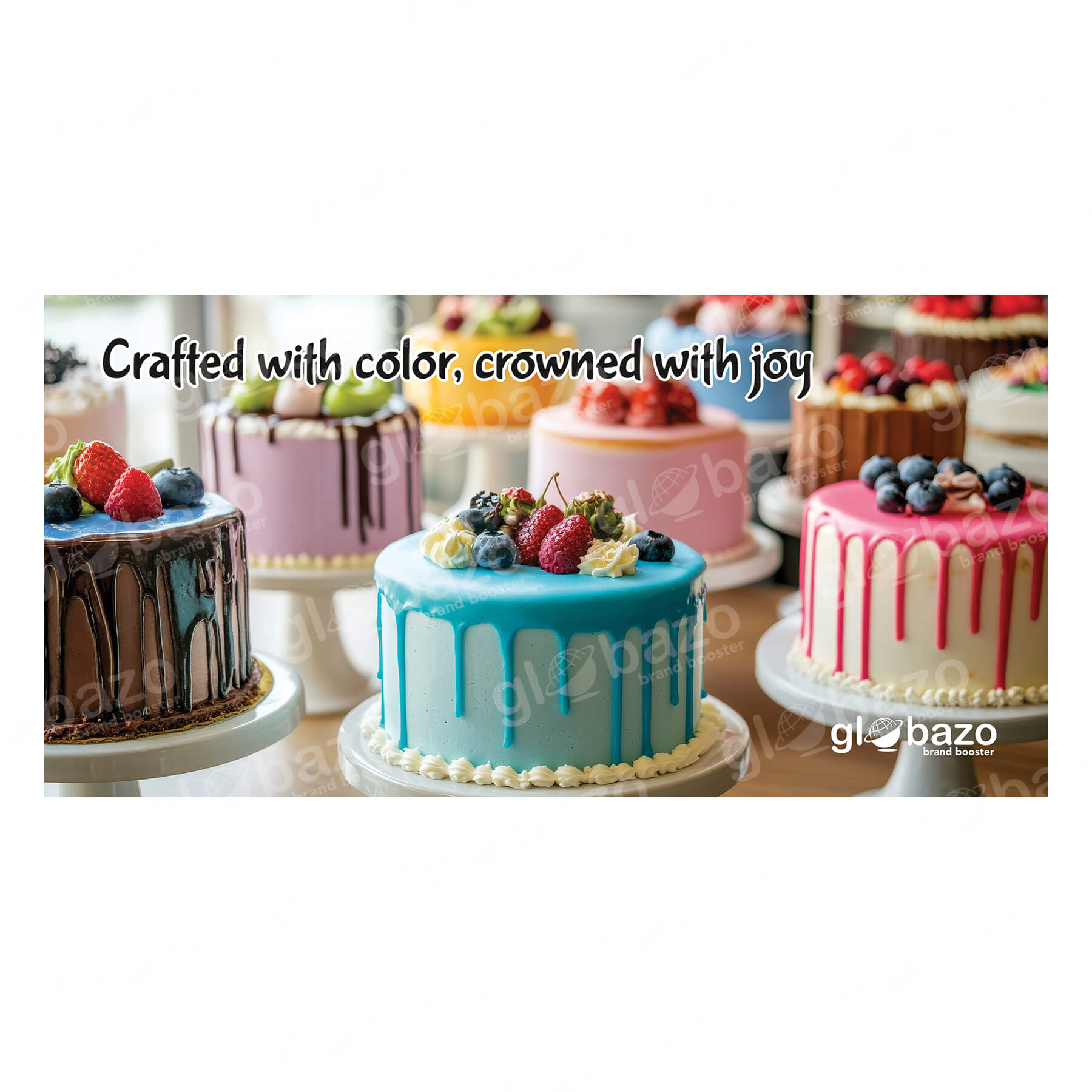 Colorful Celebration Cake Flex Design (4x8 feet)-24