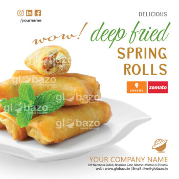 Deep Fried Spring Rolls Snacks-121