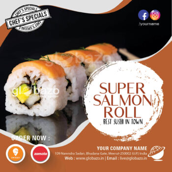 Super Salmon Sushi Rolls Snacks-149