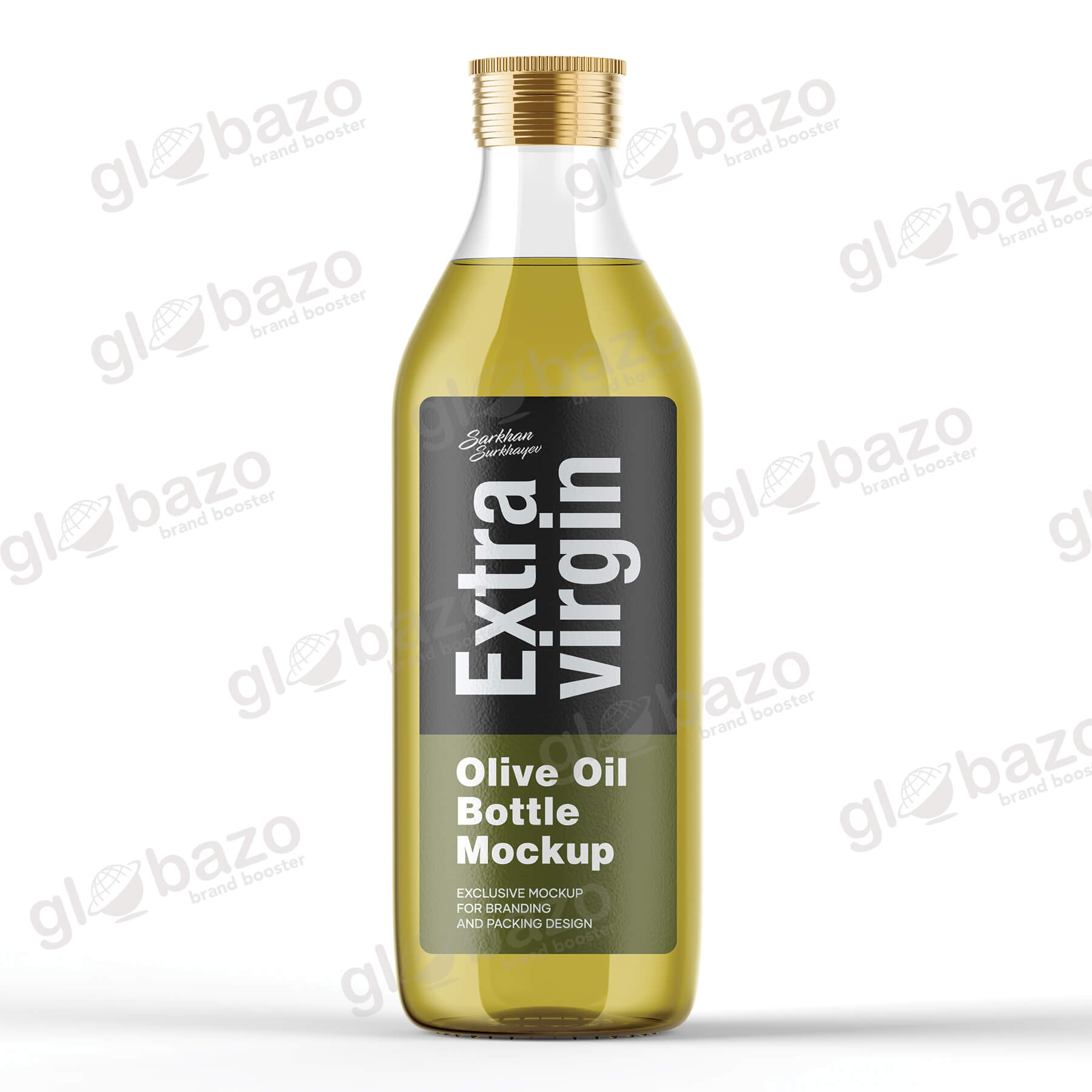 Olive Oil Bottle Mockup (pkg-242)