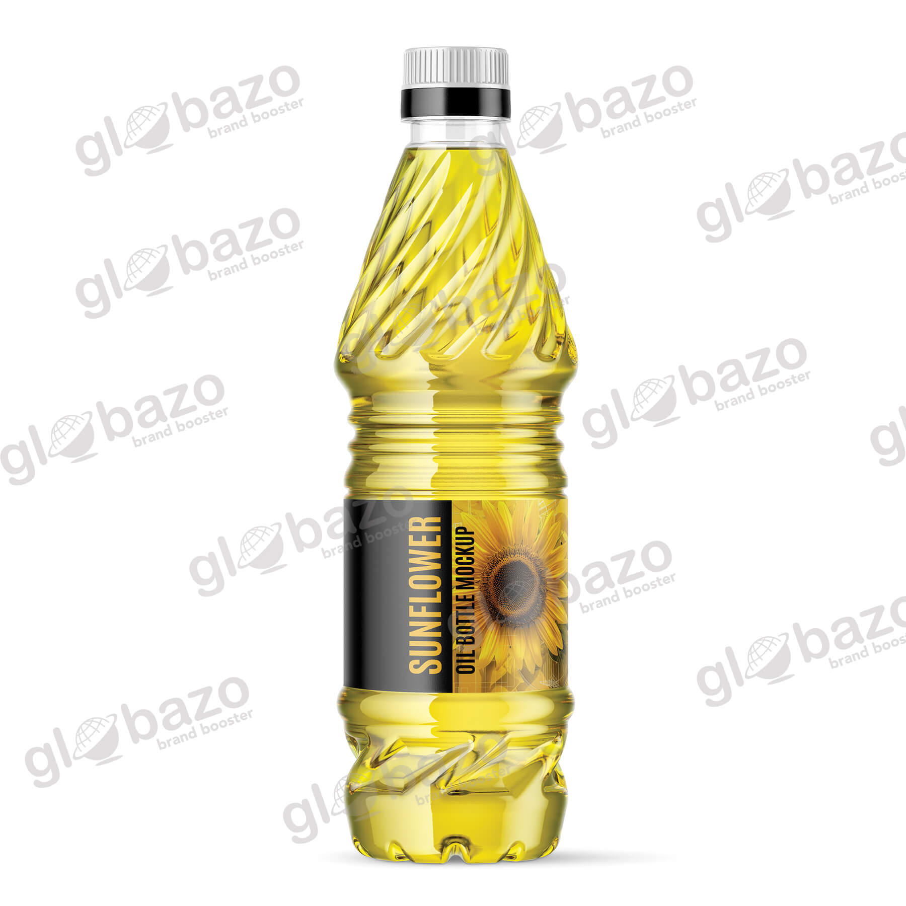 1Ltr. Sunflower Oil Pet Bottle Mockup (pkg-252)