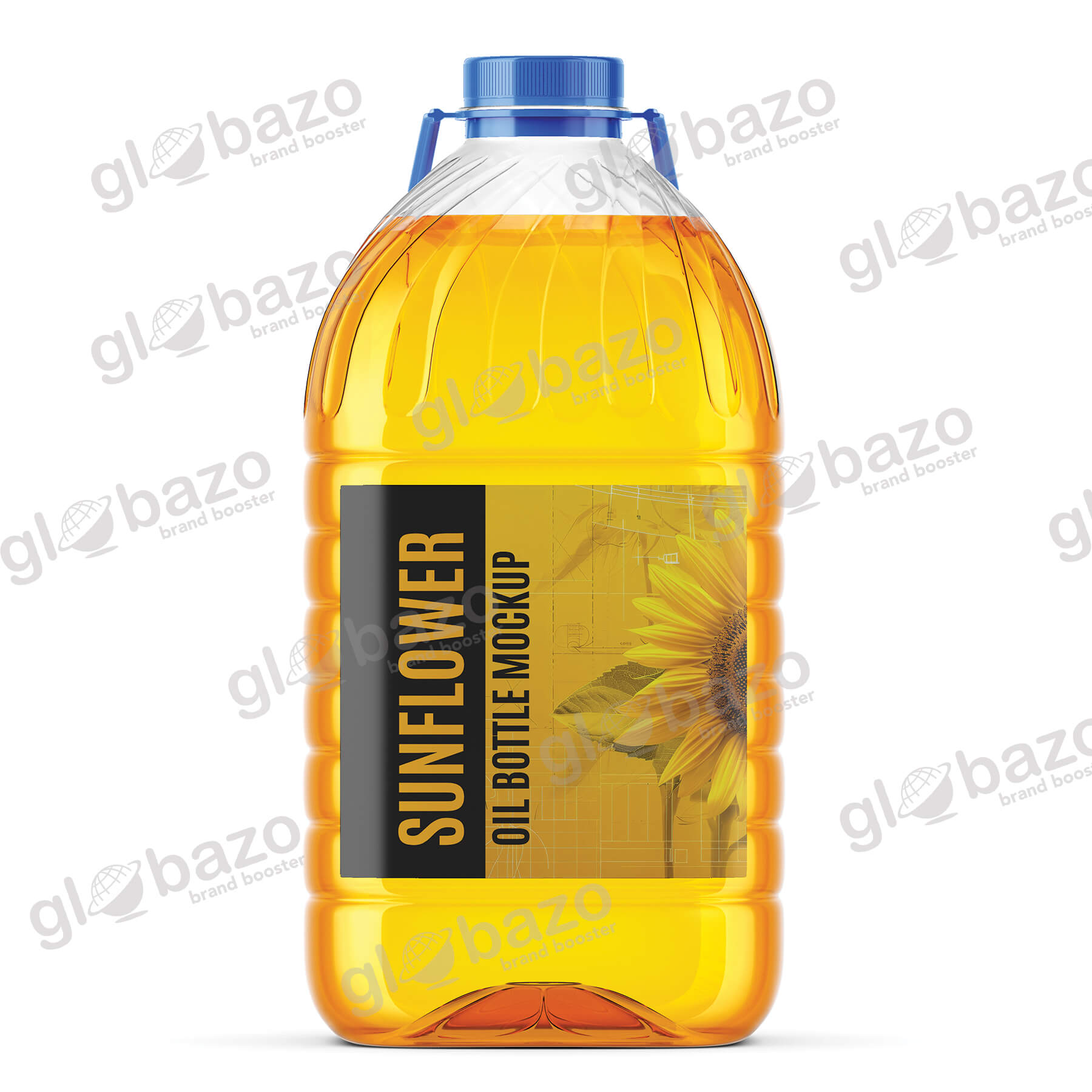 5Ltr. Sunflower Oil Pet Bottle Mockup (pkg-257)