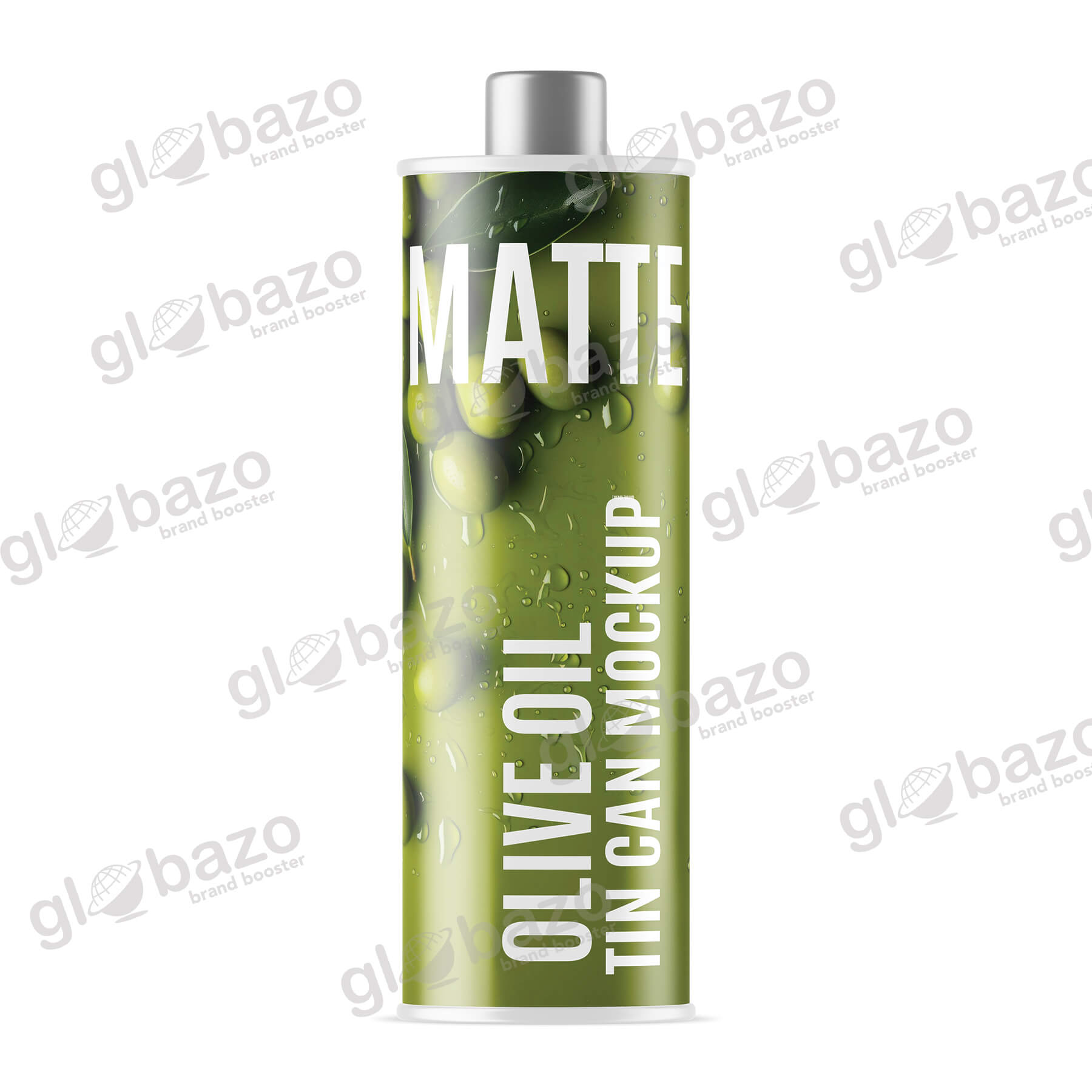 Olive Oil Tin Can Matte Mockup (pkg-260)