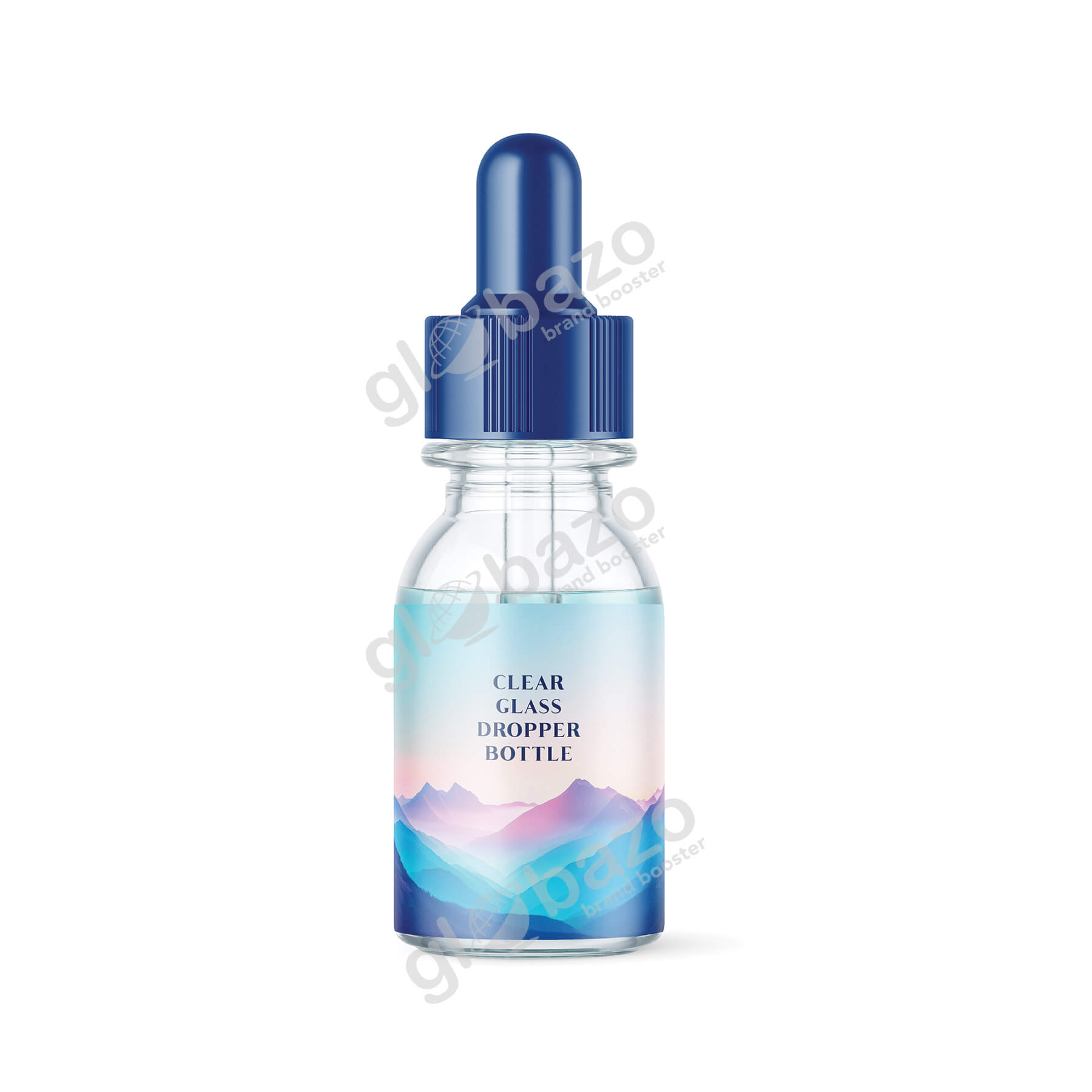 Clear Glass Dropper Bottle Mockup (pkg-46)