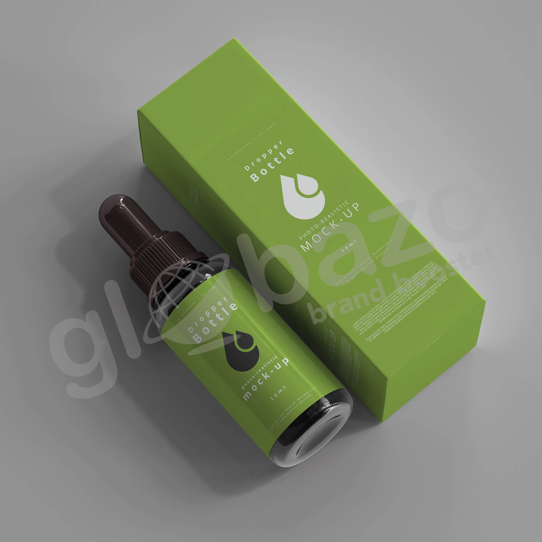 Transparent Dropper Bottle with Box-05 (pkg-68)