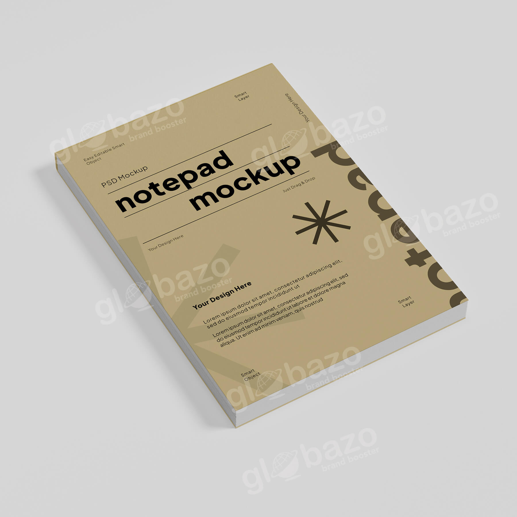 Notepad Mockup Side View (pm-83)