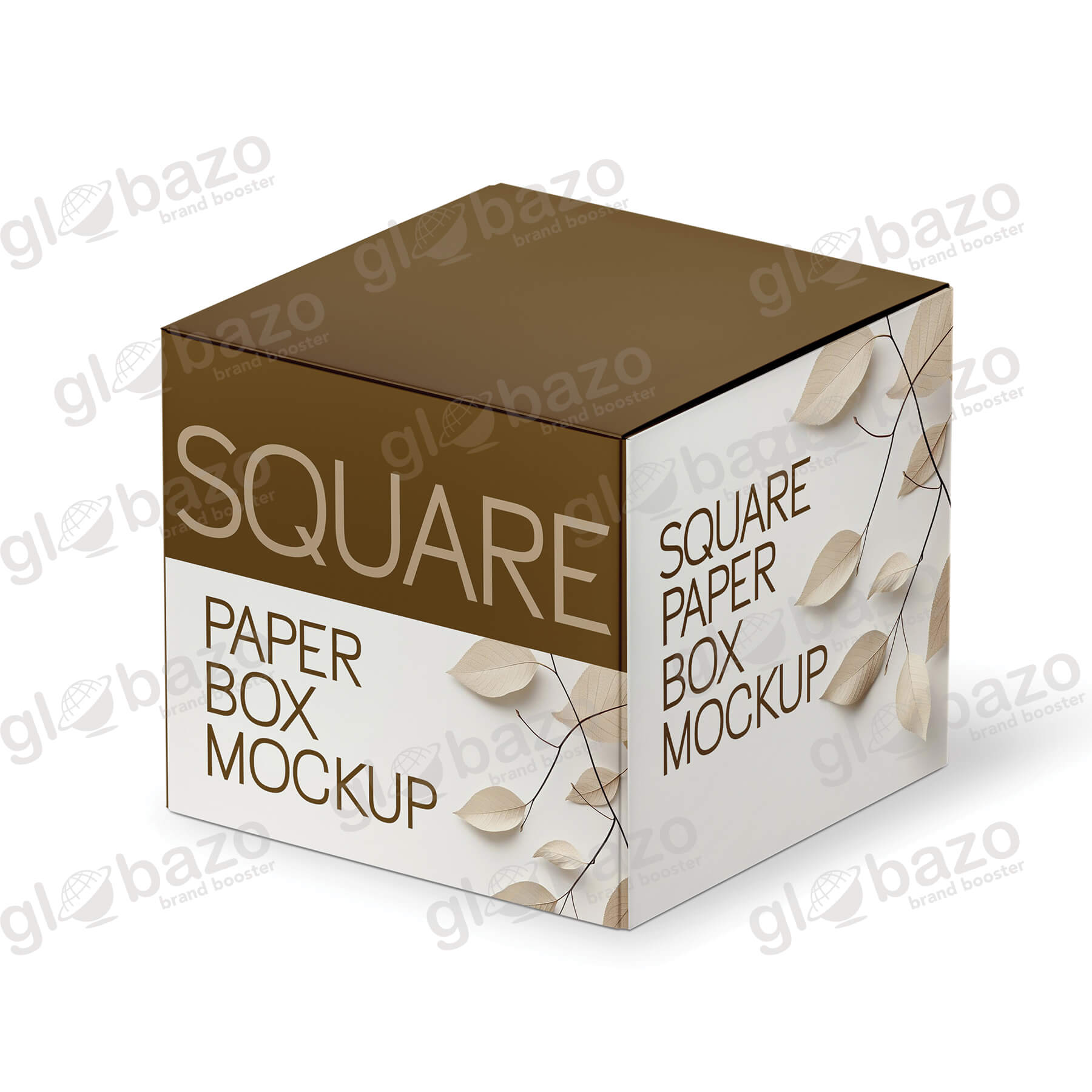 Square Paper Box Mockup High Angle Shot-pkg-401