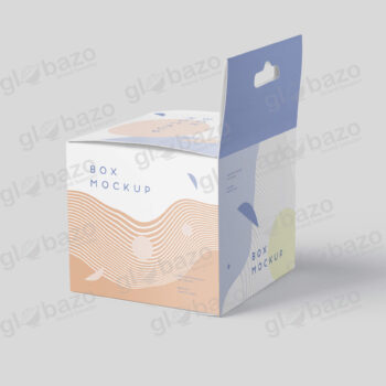 Box Mockup Mini Square With Hanger-pkg-378
