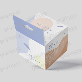 Box Mockup Mini Square With Hanger-pkg-380