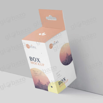 Box Mockup Short  Rectangle  Size With Hanger-pkg-389