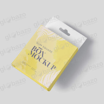 Box Mockup Slim Square Size With Hanger-pkg-390