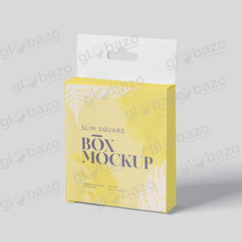 Box Mockup Slim Square Size With Hanger-pkg-391