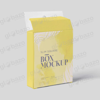 Box Mockup Slim Square Size With Hanger-pkg-392