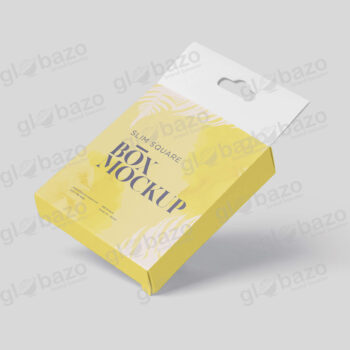 Box Mockup Slim Square Size With Hanger-pkg-393