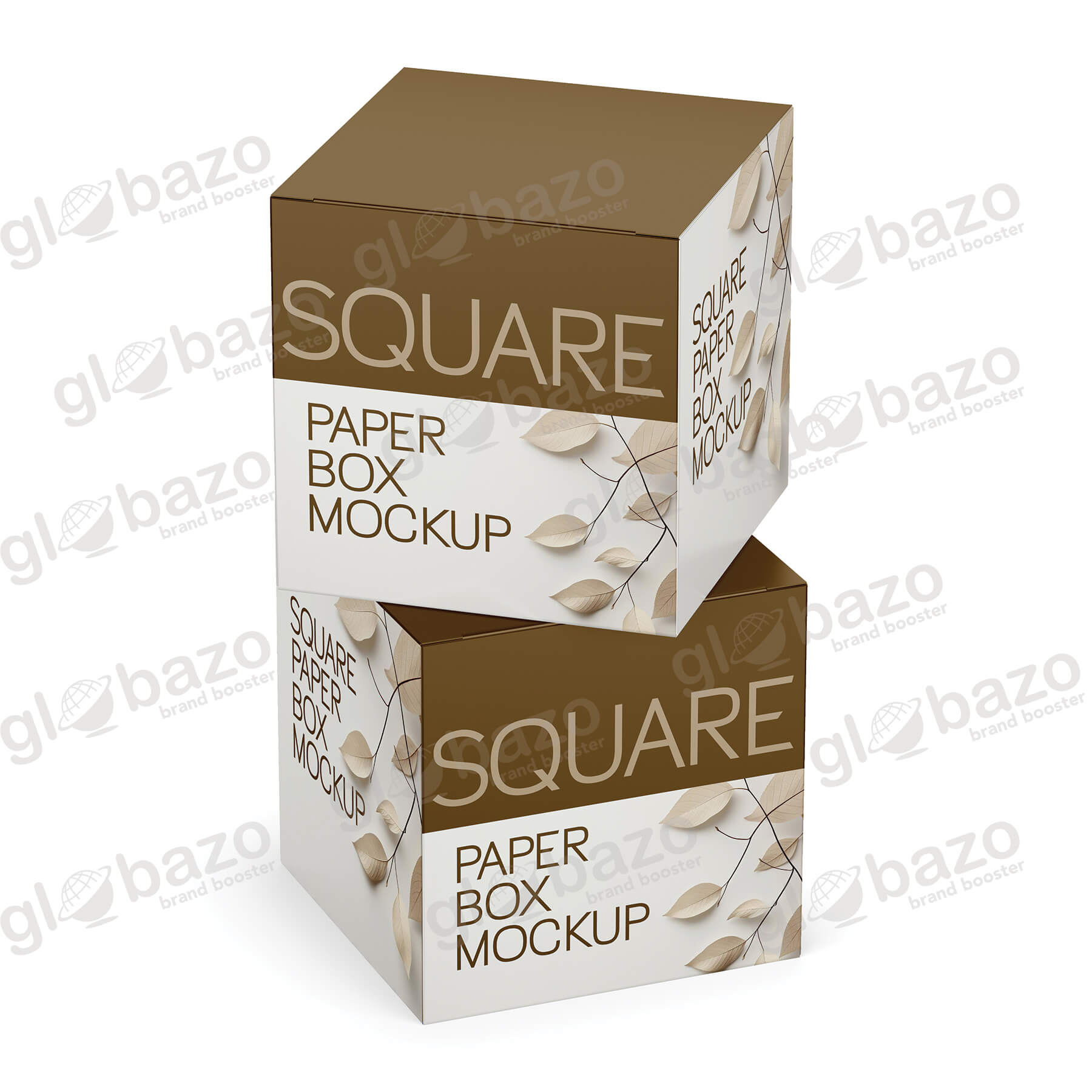 Two Square Paper Box Mockup-pkg-402