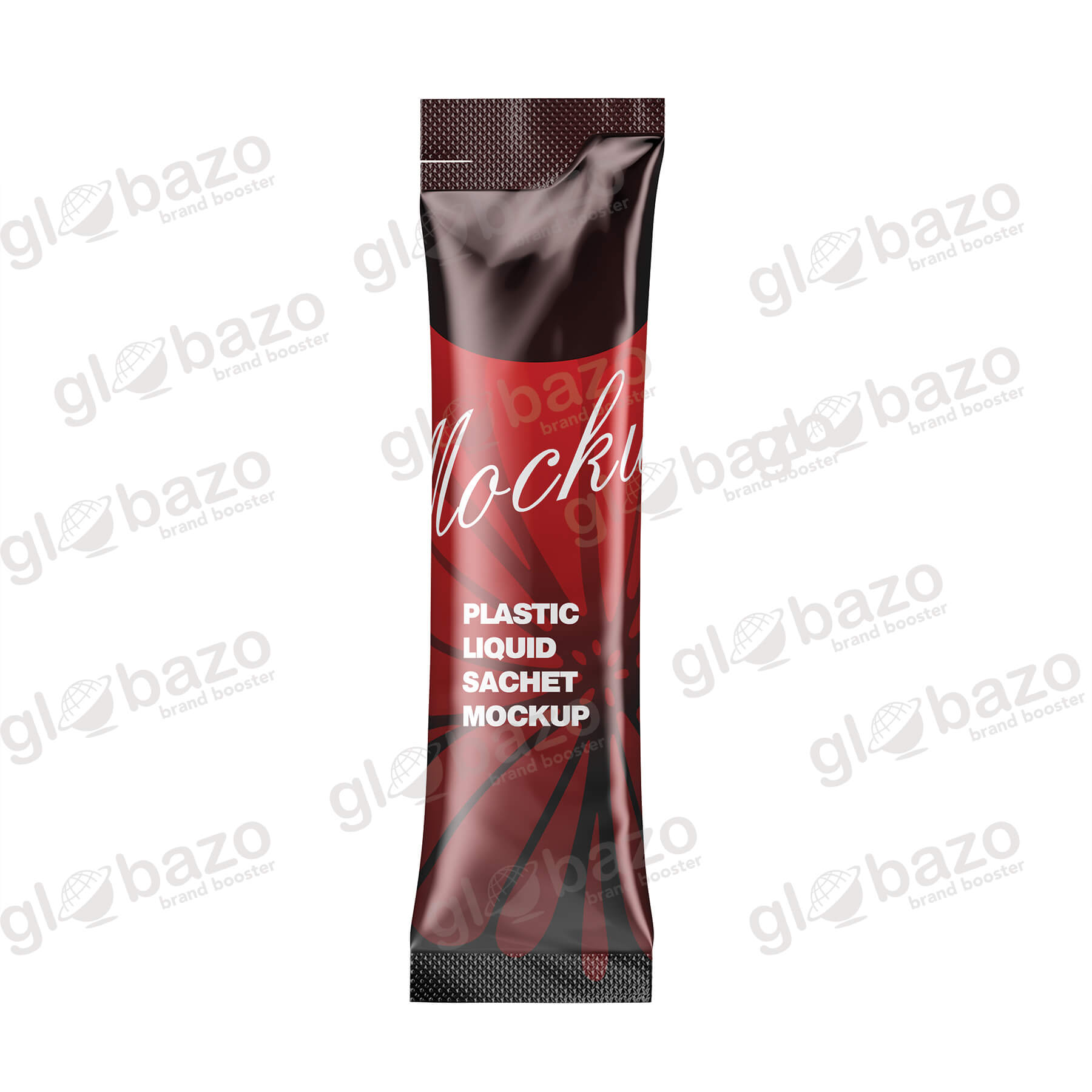 Plastic Liquid Sachet Mockup (pkg-435)