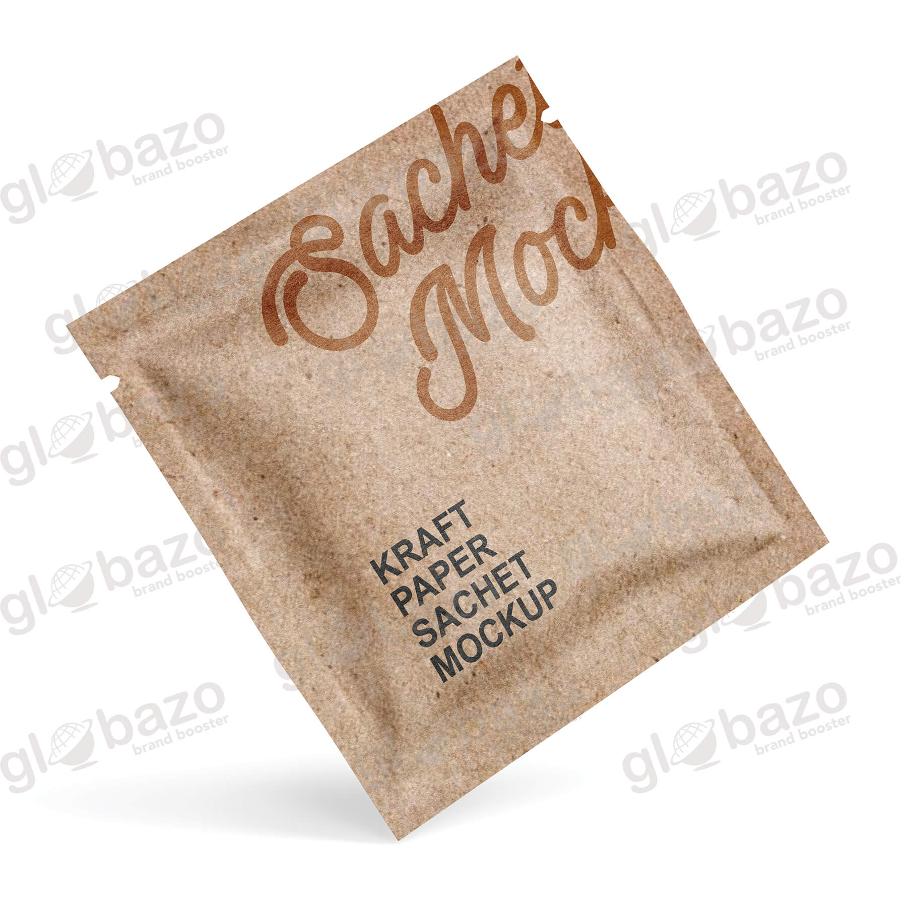 Kraft Paper Sachet Mockup (pkg-443)