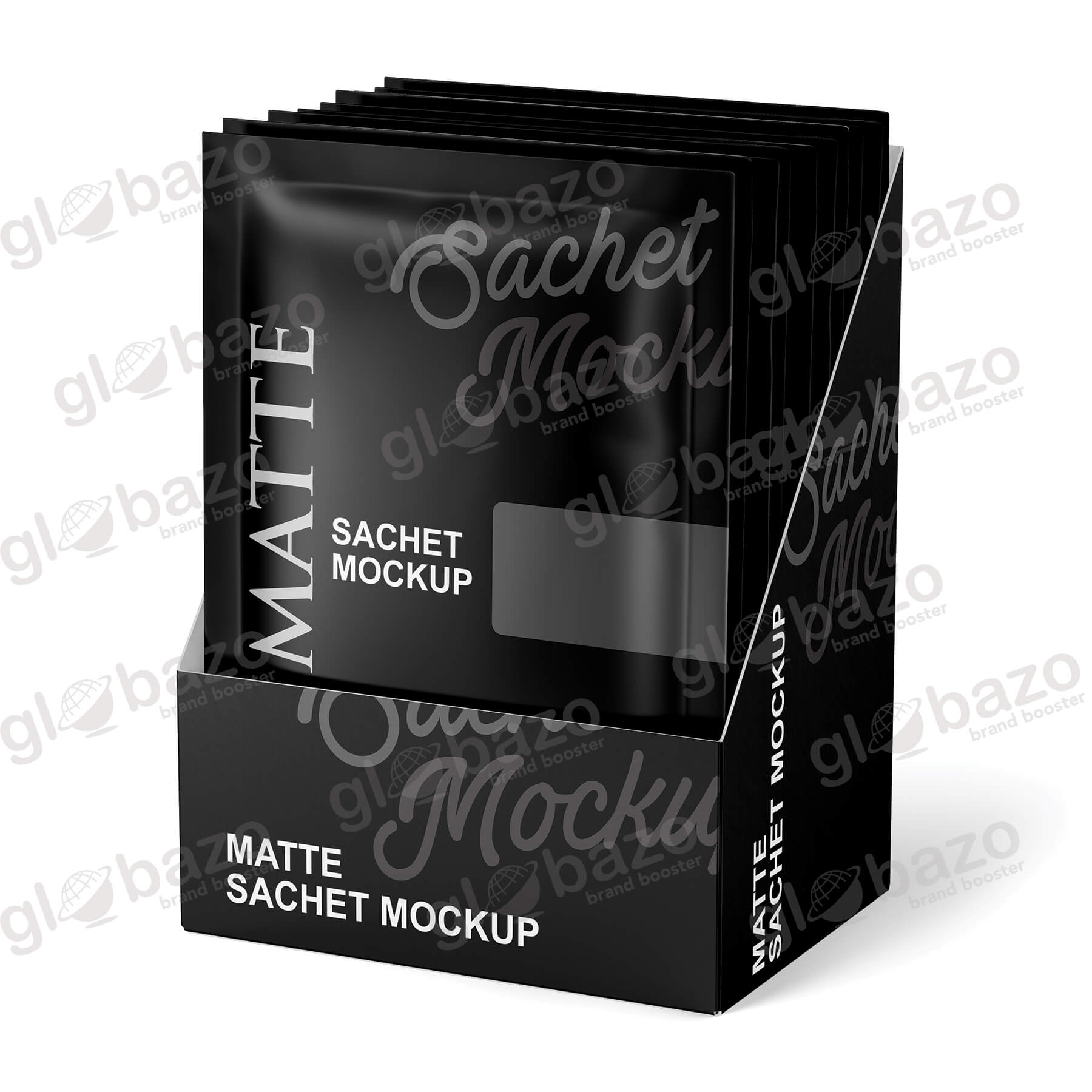Matte Sachet in Box Mockup (pkg-445)