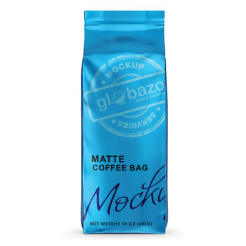 Matte Coffee Bag Mockup Front View (pkg-543)