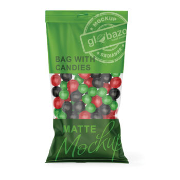 Bag With Candies Mockup Matte (pkg-548)