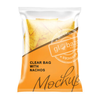 Clear Bag With Nachos Mockup (pkg-554)