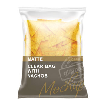 Clear Bag With Nachos Mockup Matte (pkg-557)