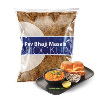 Pav Bhaji Masala Pouch Mockup (pkg-770)