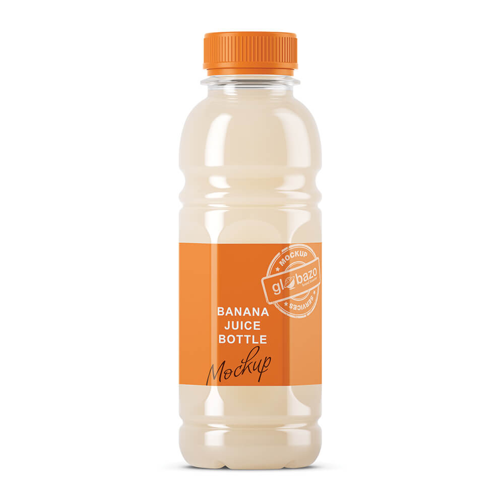 Banana Juice Bottle Mockup (pkg-848)