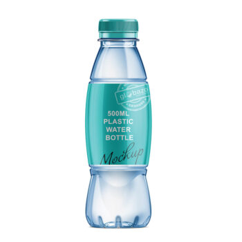 500ml Plastic Water Bottle Mockup (pkg-863)