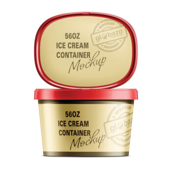 56oz Ice Cream Container Mockup Together View (pkg-953)