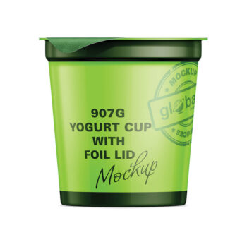 Yogurt Cup With Foil Lid Mockup (pkg-954)