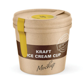 Kraft Ice Cream Cup Mockup (pkg-957)