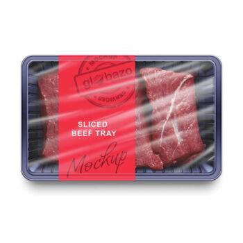 Sliced Beef Tray Mockup (pkg-964)