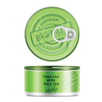 Tin Can With Pull Tab Mockup (pkg-988)