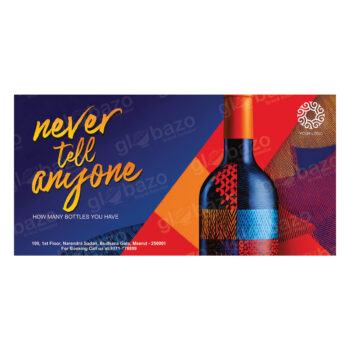 Creative Alcohol Bottle Flex Design (10×20 Feet)-14